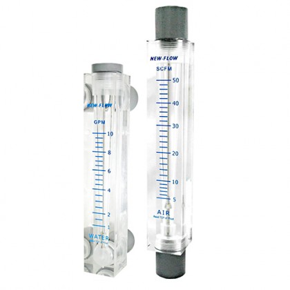 LZT-2510 - Flow Meter Acrylic 1-10 GPM Panel Mt